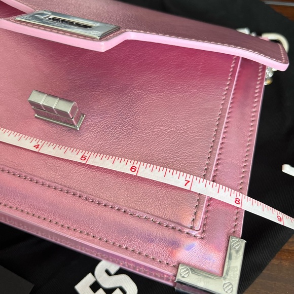 The Kooples Emily Iridescent Crossbody Bag Made in Italy New/Dust Bag Leather - Picture 11 of 16